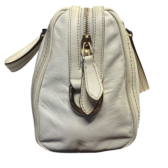 Vintage Gucci Duchessa Boston bag/purse/handbag. Cream colored. Leather. - Picture 4 of 16